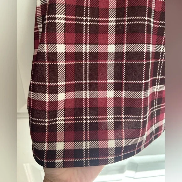 Plaid Pinafore Dress with Ruffle Straps - Picture 2 of 5